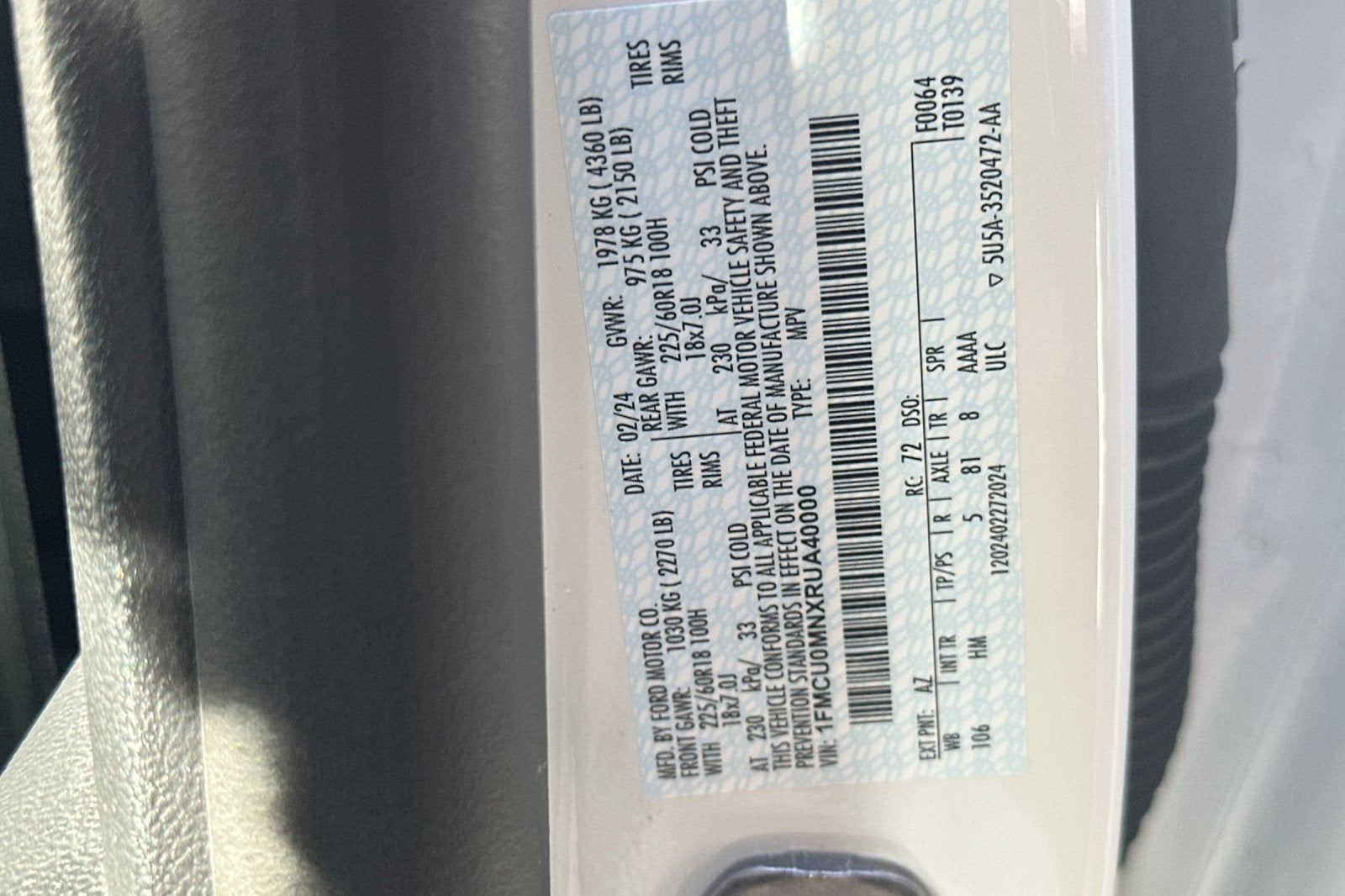 2024 Ford Escape ST-Line