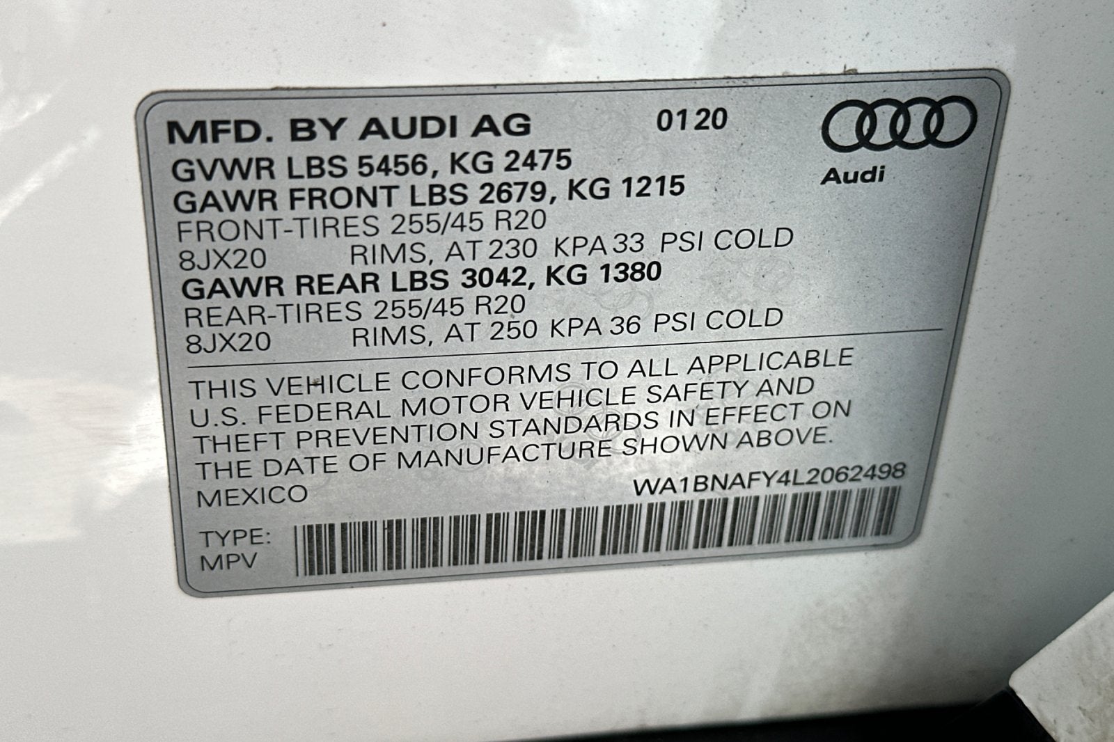 2020 Audi Q5 45 Premium Plus quattro