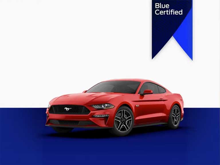 Red vehicle - Blue Certified